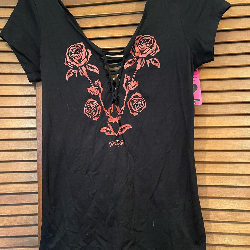 Women’s v neck front and back t shirt SZ XXL